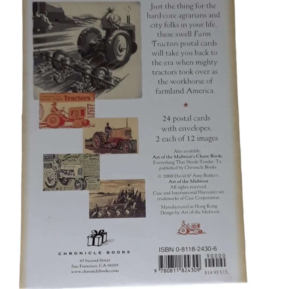 Vintage 2000 Farmer Tractor Art Of The Midwest Cards And Envelopes